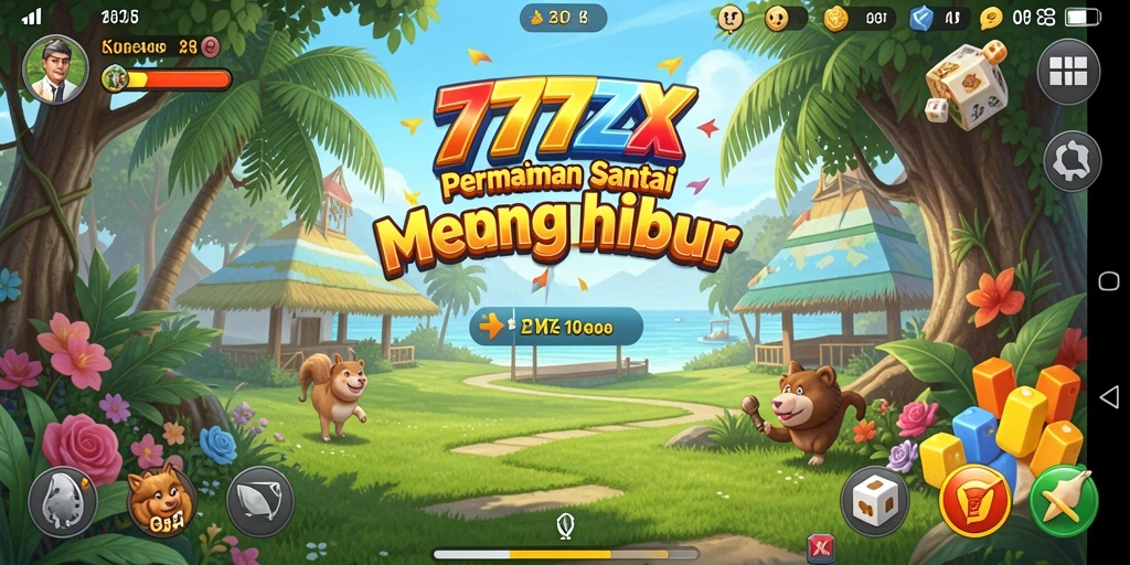 Screenshot gameplay 777ZX yang menunjukkan elemen casual yang menghibur.