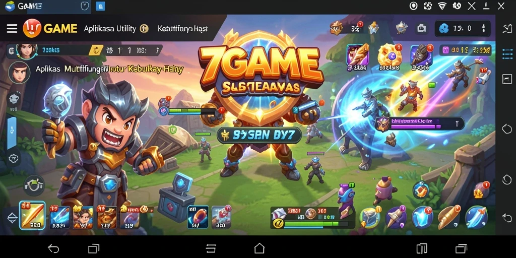 Tampilan antarmuka 7GAME yang praktis dan mudah digunakan.