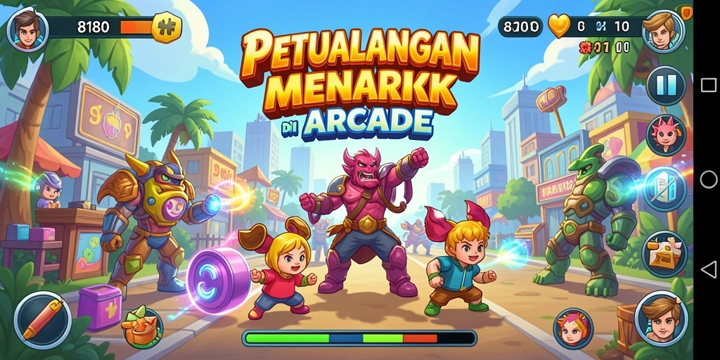 Tampilan gameplay seru dan menantang dari 8180.