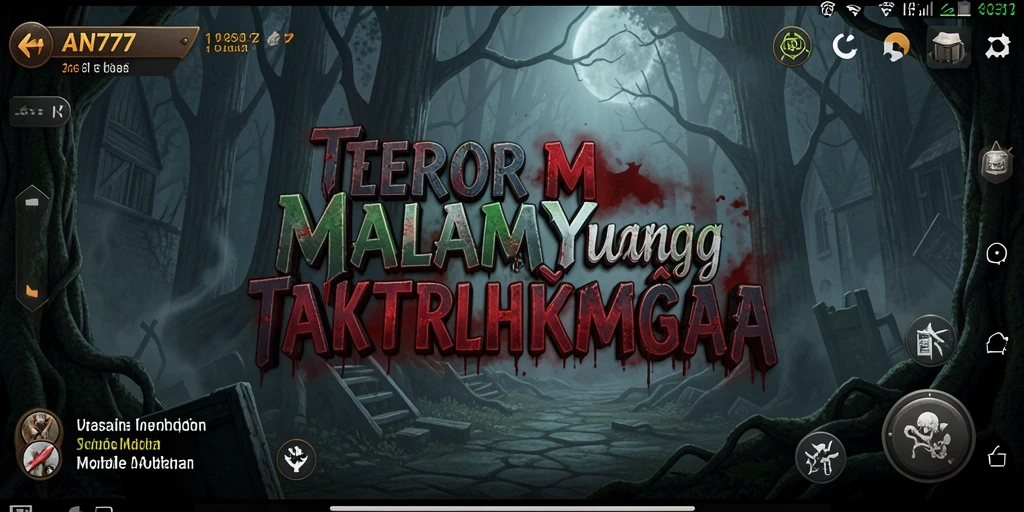 Tampilan gameplay yang mencekam dari AN777 dengan suasana Horror.