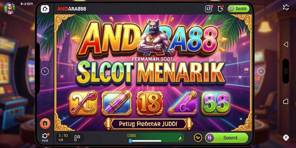 Tampilan gameplay seru dari ANDARA88 yang penuh warna.