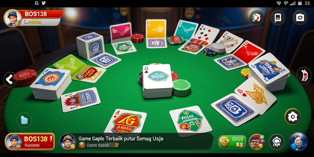 Tampilan gameplay Gaple yang seru dan interaktif.