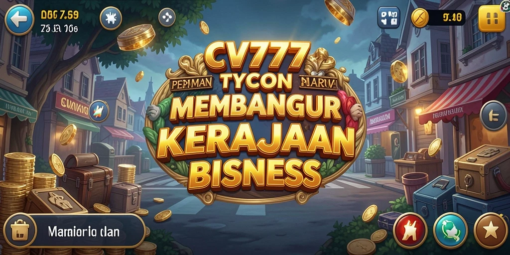 Tampilan gameplay CV777 yang menampilkan pengelolaan bisnis yang seru.