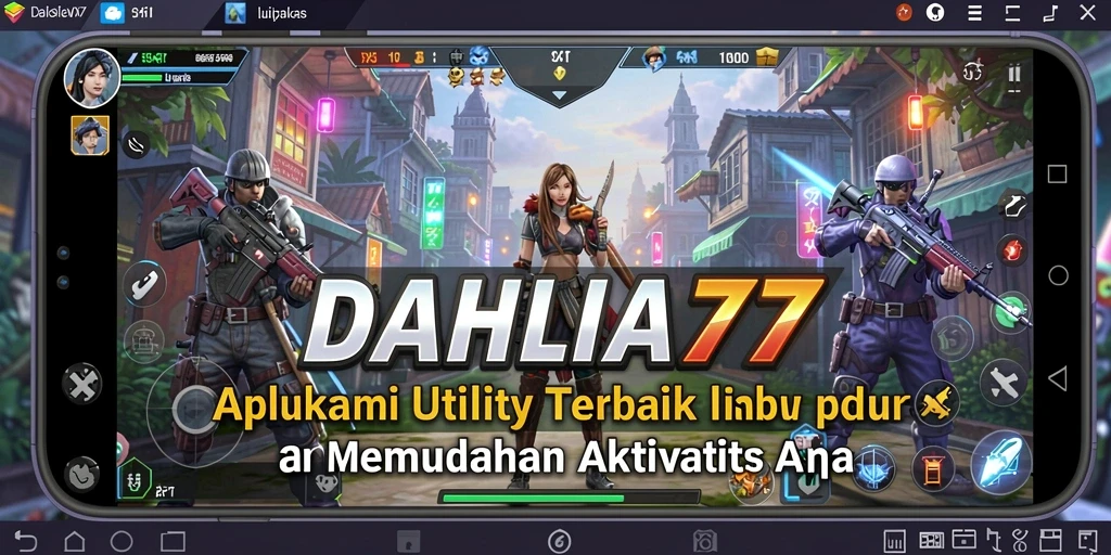 Tangkapan layar menunjukkan antarmuka DAHLIA77 yang ramah pengguna dan fitur pengingat cerdas.