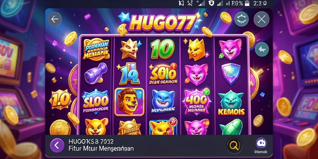 Tampilan gameplay HUGO77 dengan Slot yang menarik dan grafis menawan.