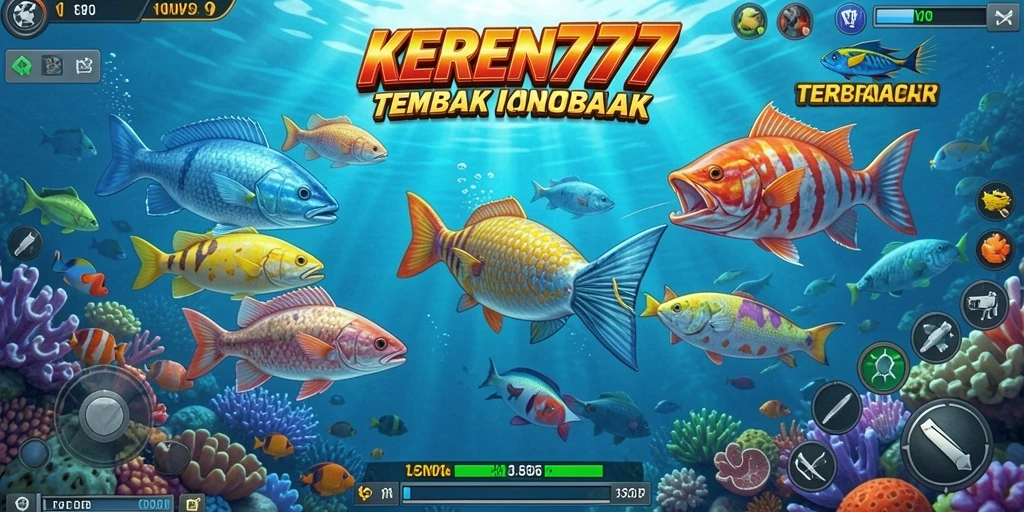 Screenshot utama menampilkan aksi seru menembak ikan di KEREN777.