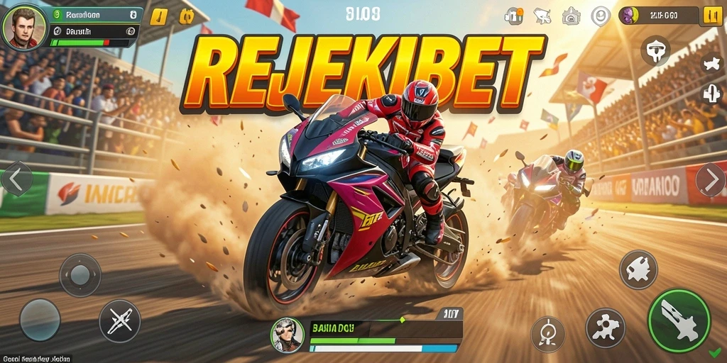Gameplay seru balapan motor di REJEKIBET