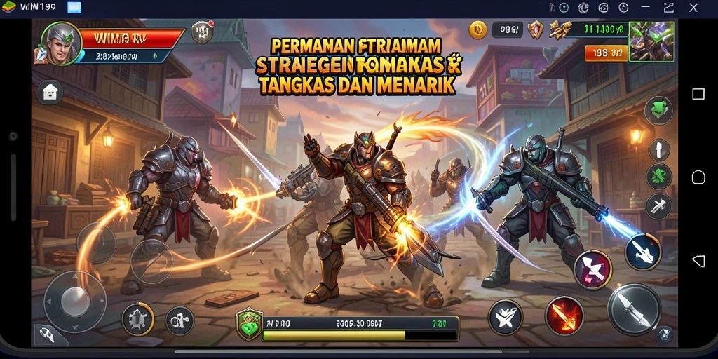 Tampilan gameplay SLG yang dinamis dan menarik di WIN199.